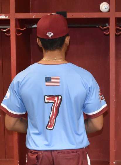 YOUTH Custom Authentic Alternate Powder Blue Jersey