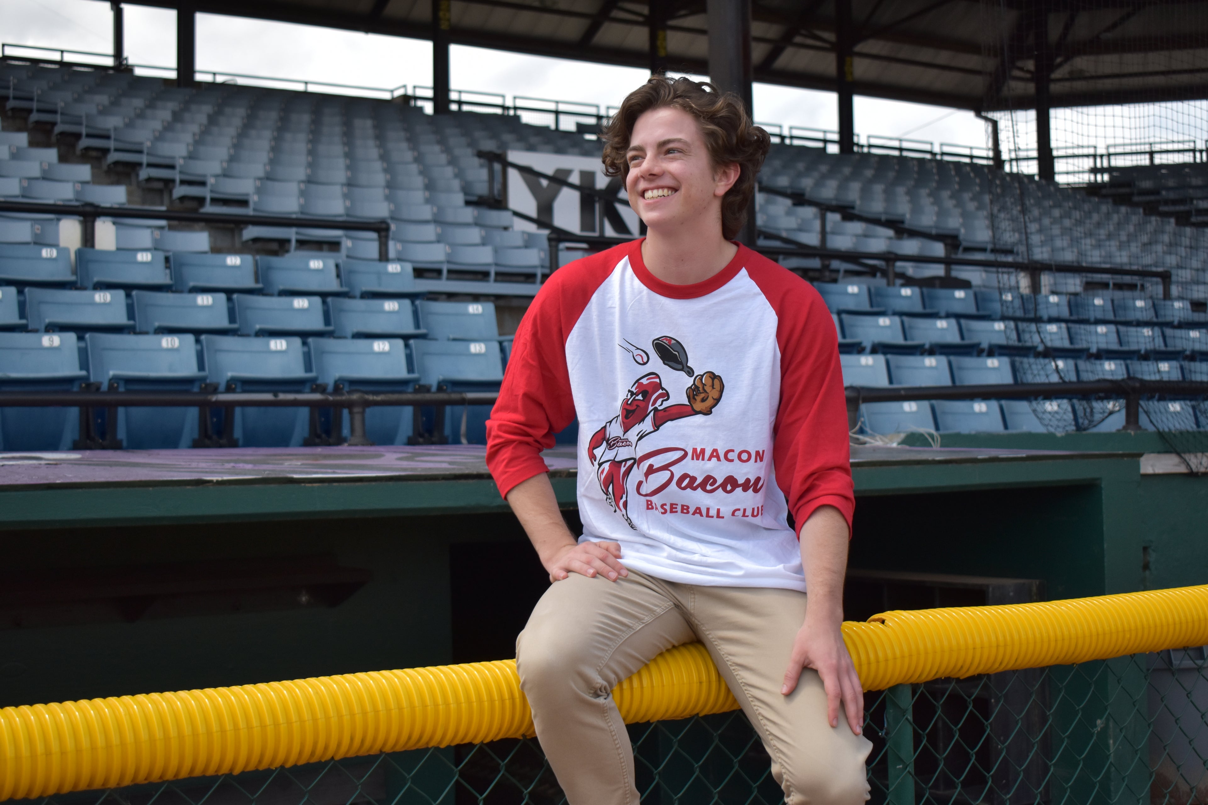 Macon Bacon 3/4 Sleeve Raglan T-Shirt