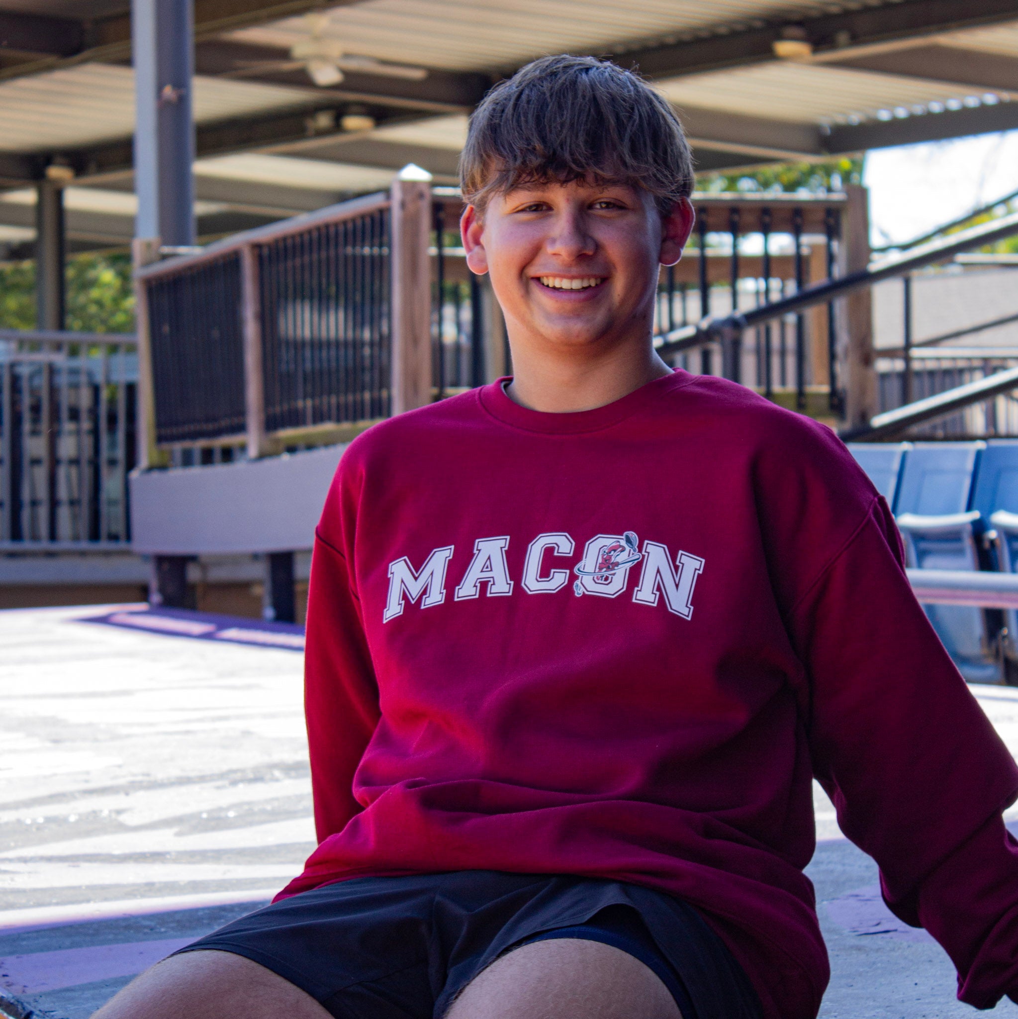 Maroon Fall Line Crewneck