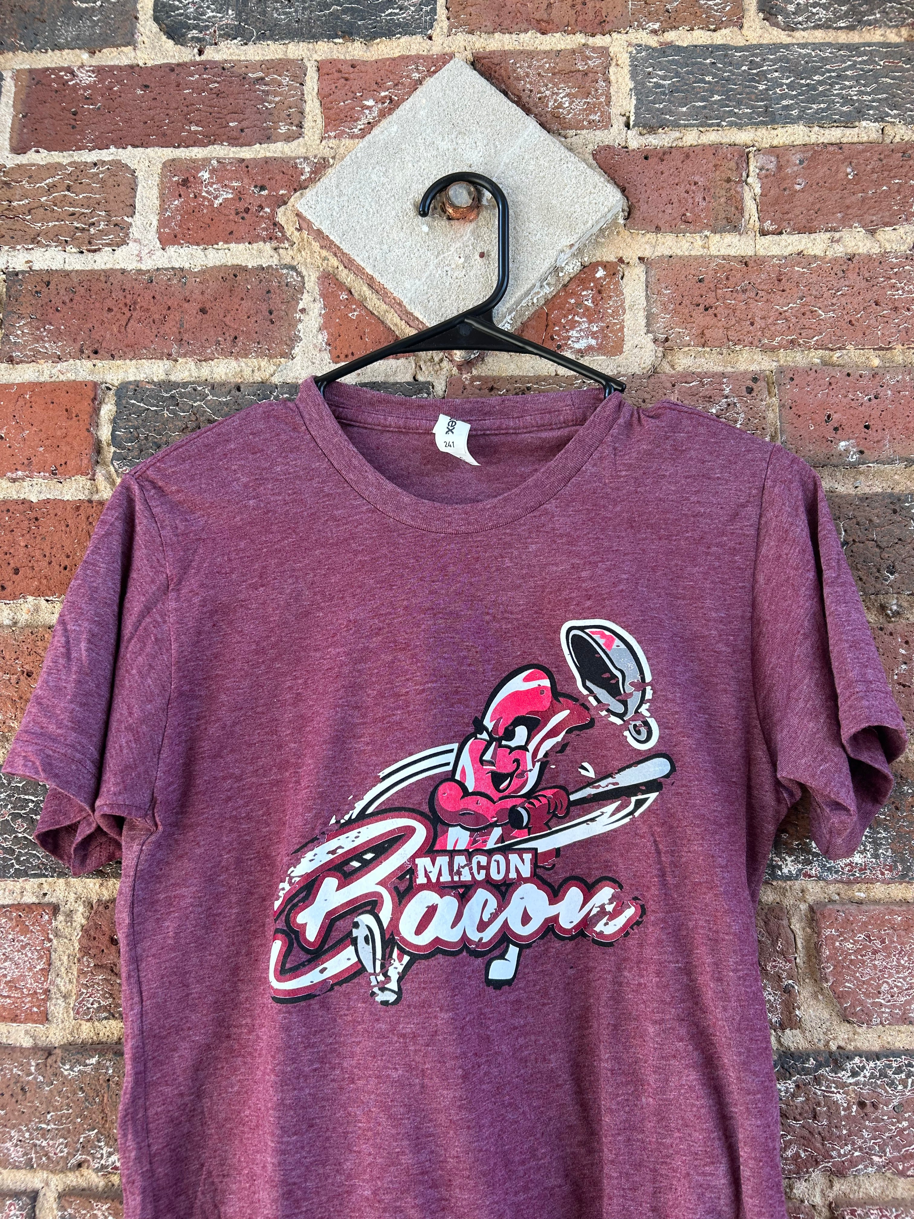 Distressed Primary Logo - Heathered Burgundy