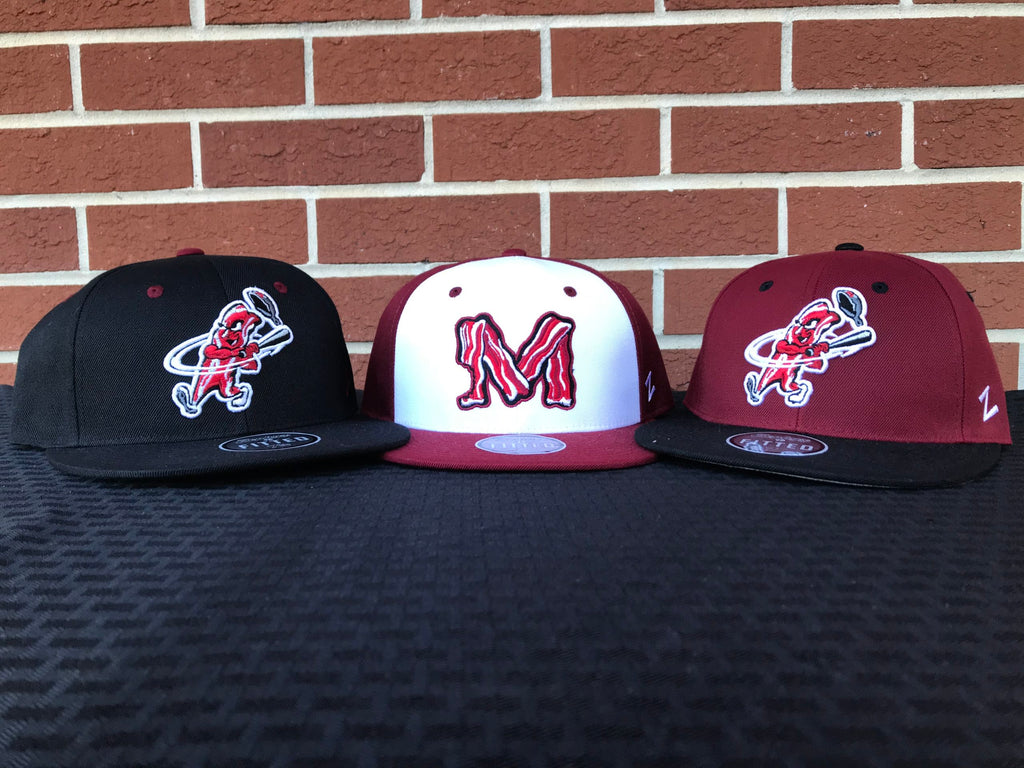 Macon Bacon Fitted Game Hat - Black