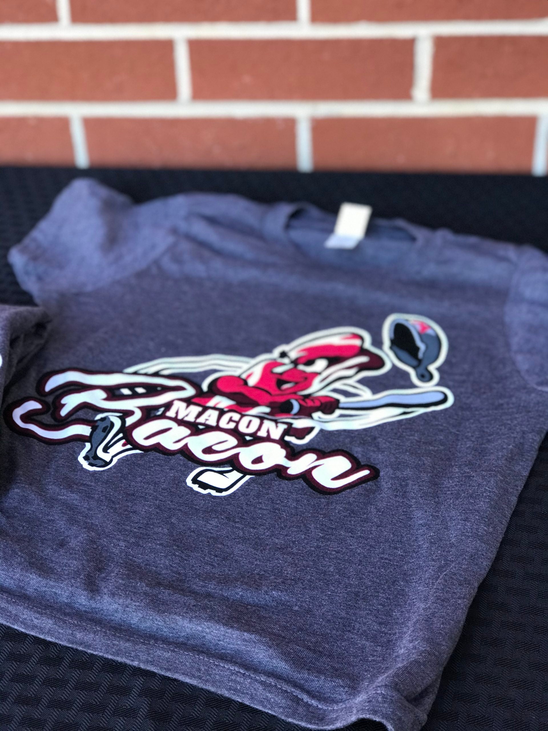 Macon Bacon Youth Logo T-Shirt - Heather Charcoal