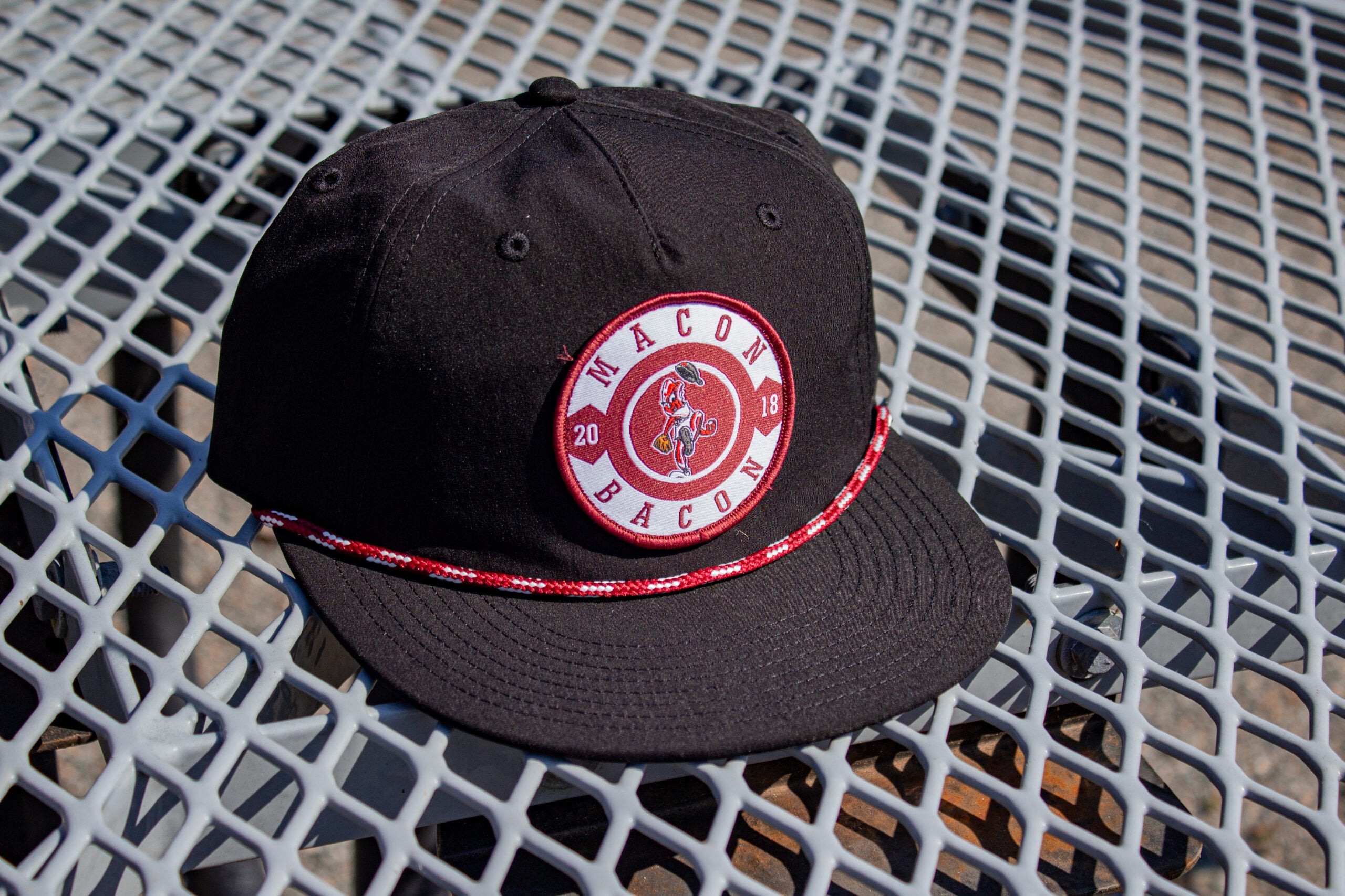 Macon Bacon Patch Rope Hat