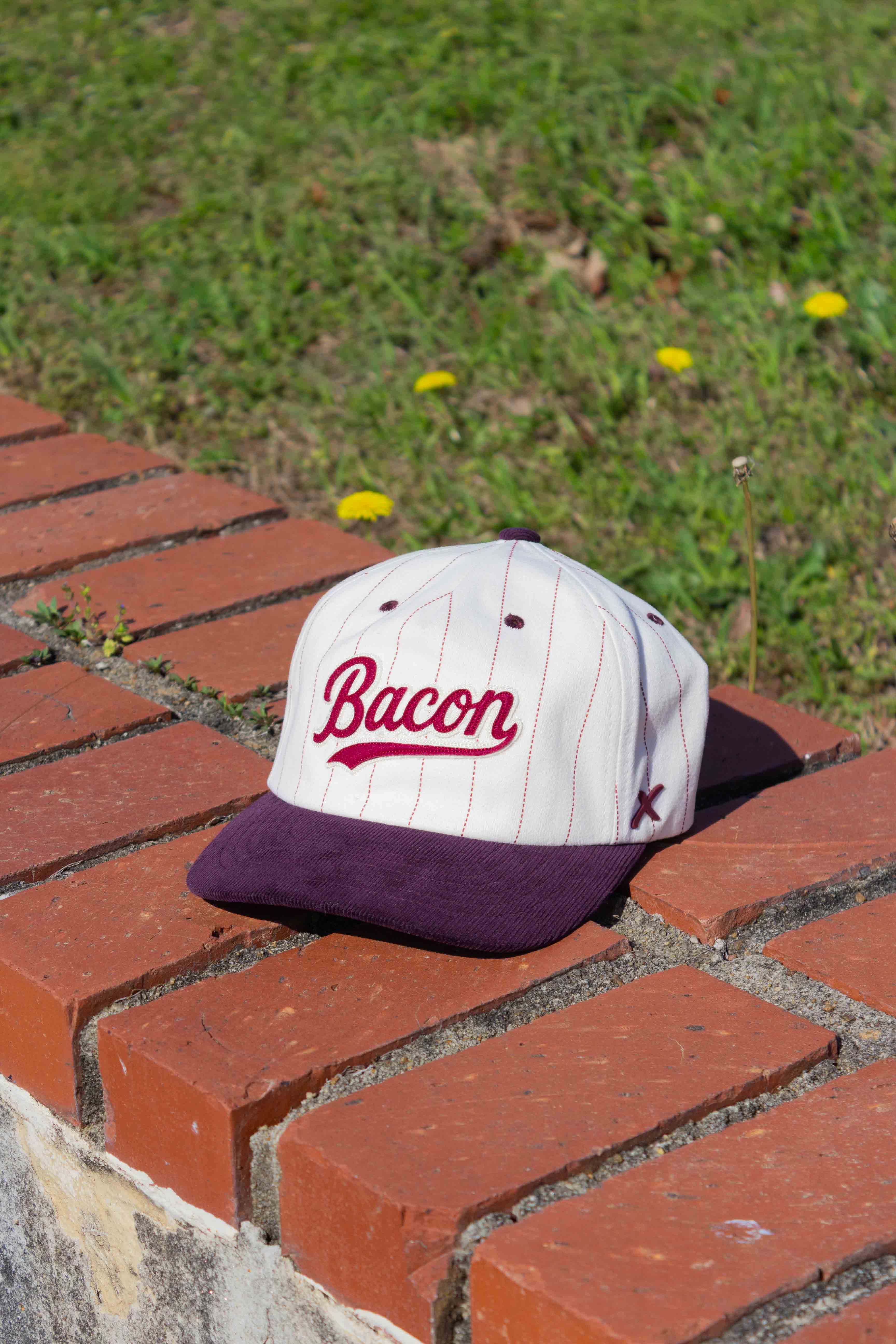 Pinstripe Retro Bacon Hat