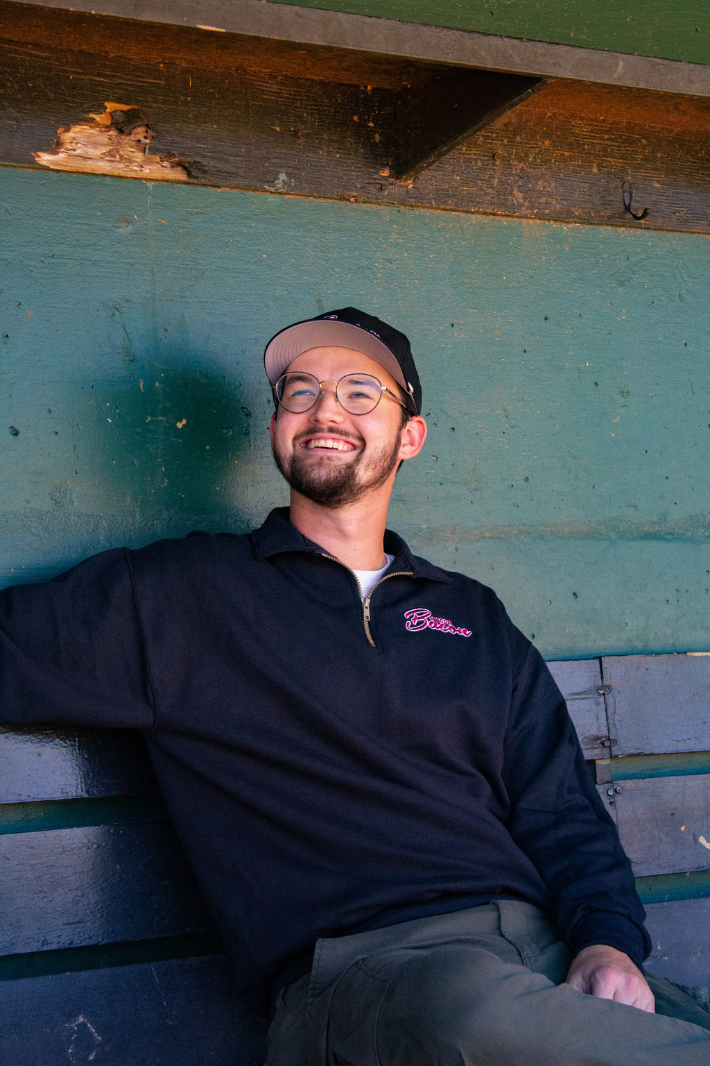 Black Fall Line Quarter Zip