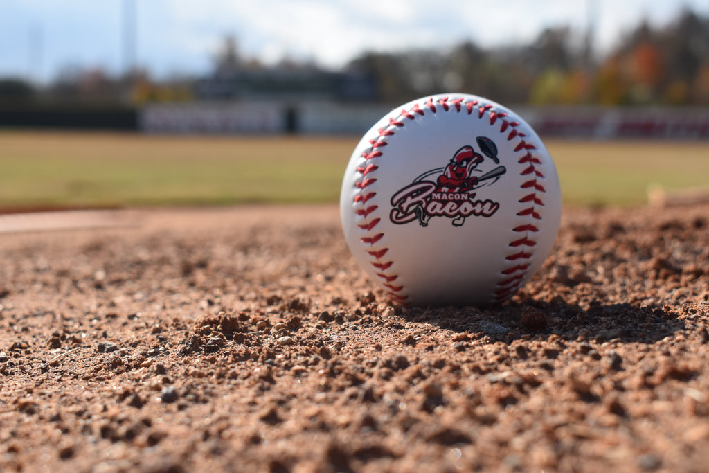 Macon Bacon Primary Logo Baseball