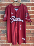 Authentic Macon Bacon Alternate Maroon Jersey