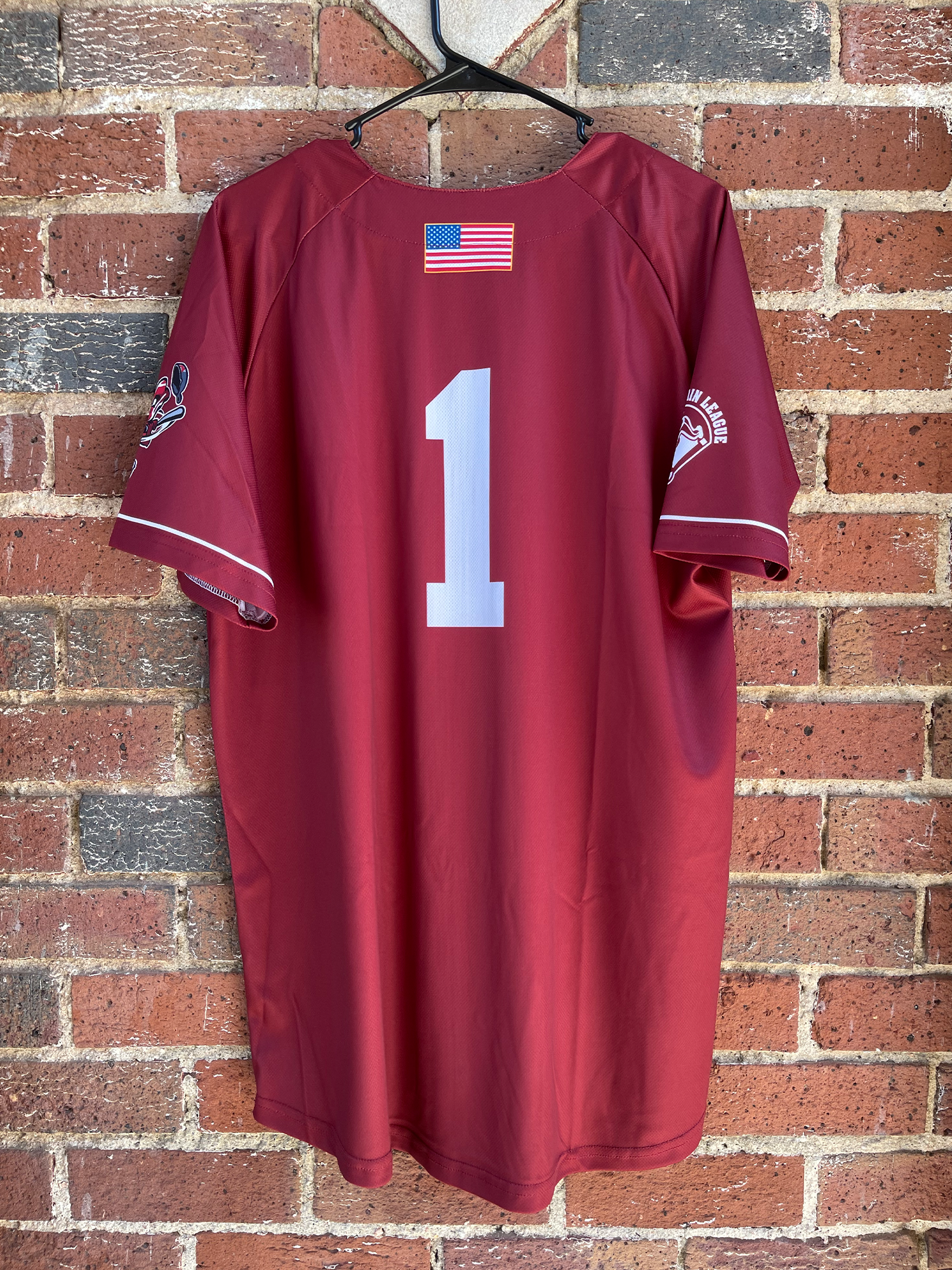 Authentic Macon Bacon Alternate Maroon Jersey