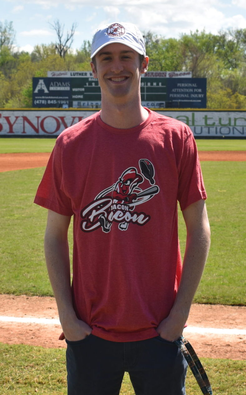 Macon Bacon Primary Logo T-Shirt - Heather Red