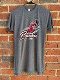 Macon Bacon Primary Logo T-Shirt - Heather Charcoal
