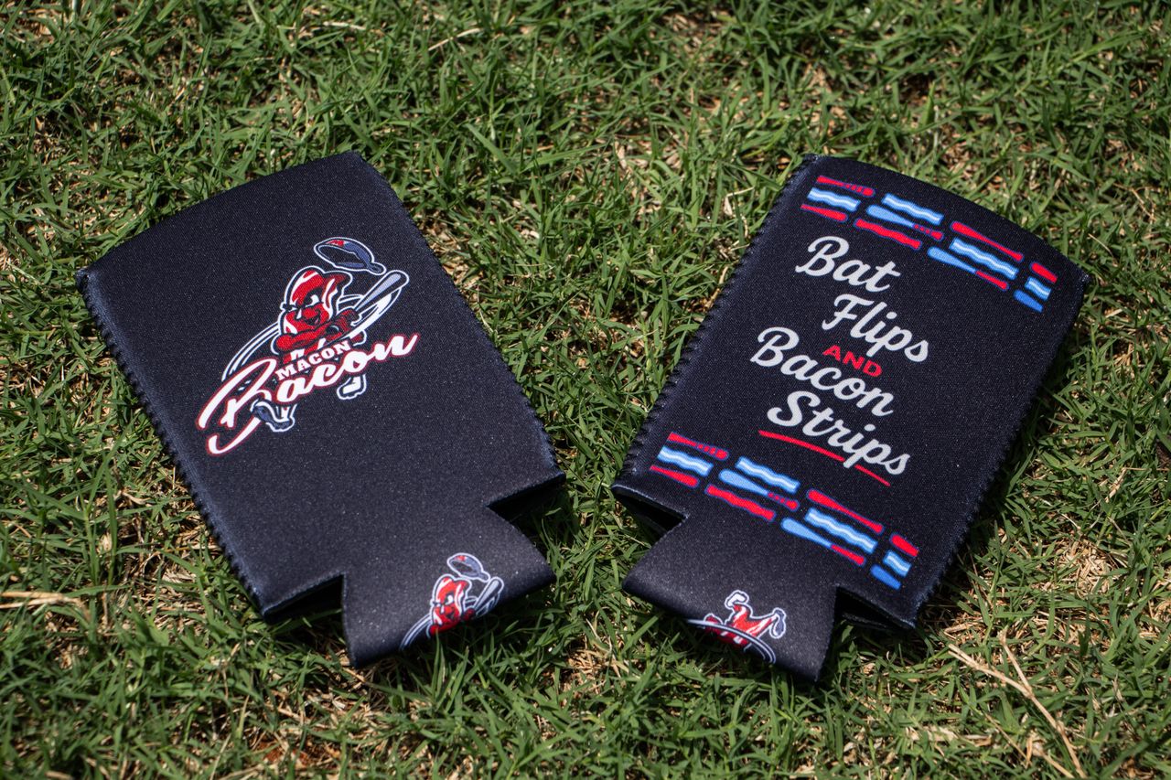 Bat Flips and Bacon Strips Koozie