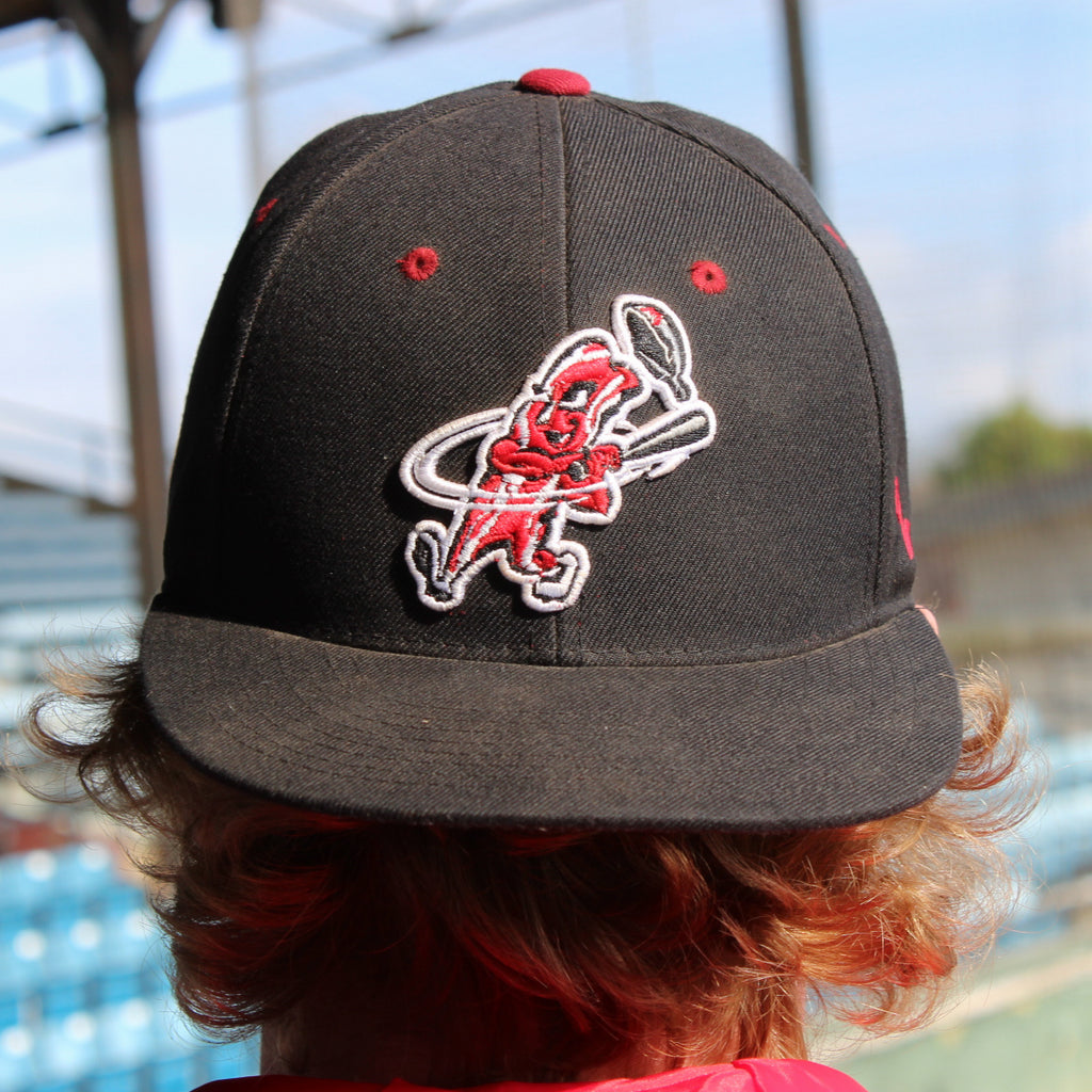 Macon Bacon Fitted Game Hat - Black