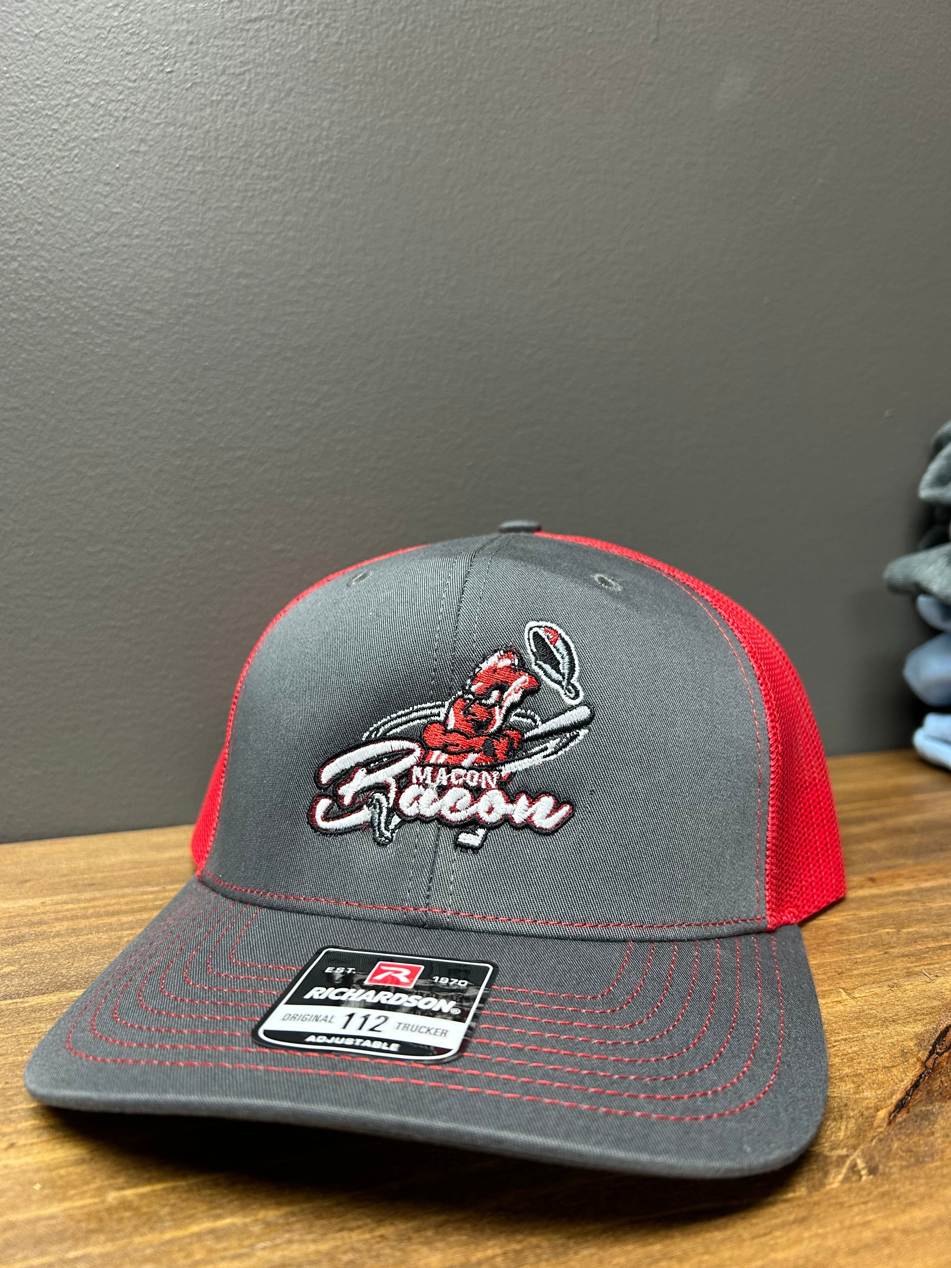 Red Netted Bacon Man Richardson Hat